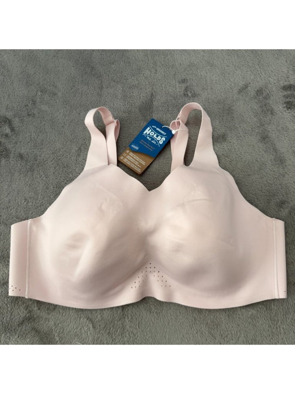 NWT Brooks Dare Underwire Run Sports Bra Rosewater Womens 40DD